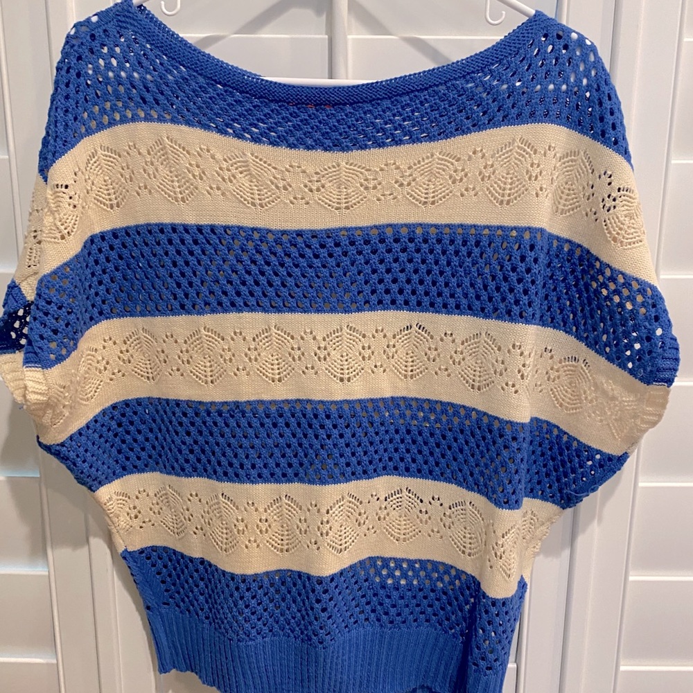 Blue/Cream Sweater